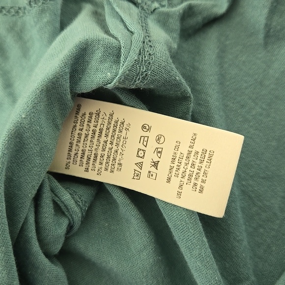 NWT We The Free Ronnie V-Neck Tee Ocean Blue Teal - Picture 5 of 5